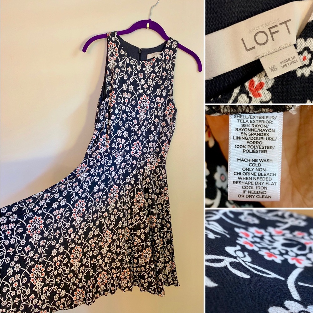 Loft Floral Dress - Picture 2 of 2